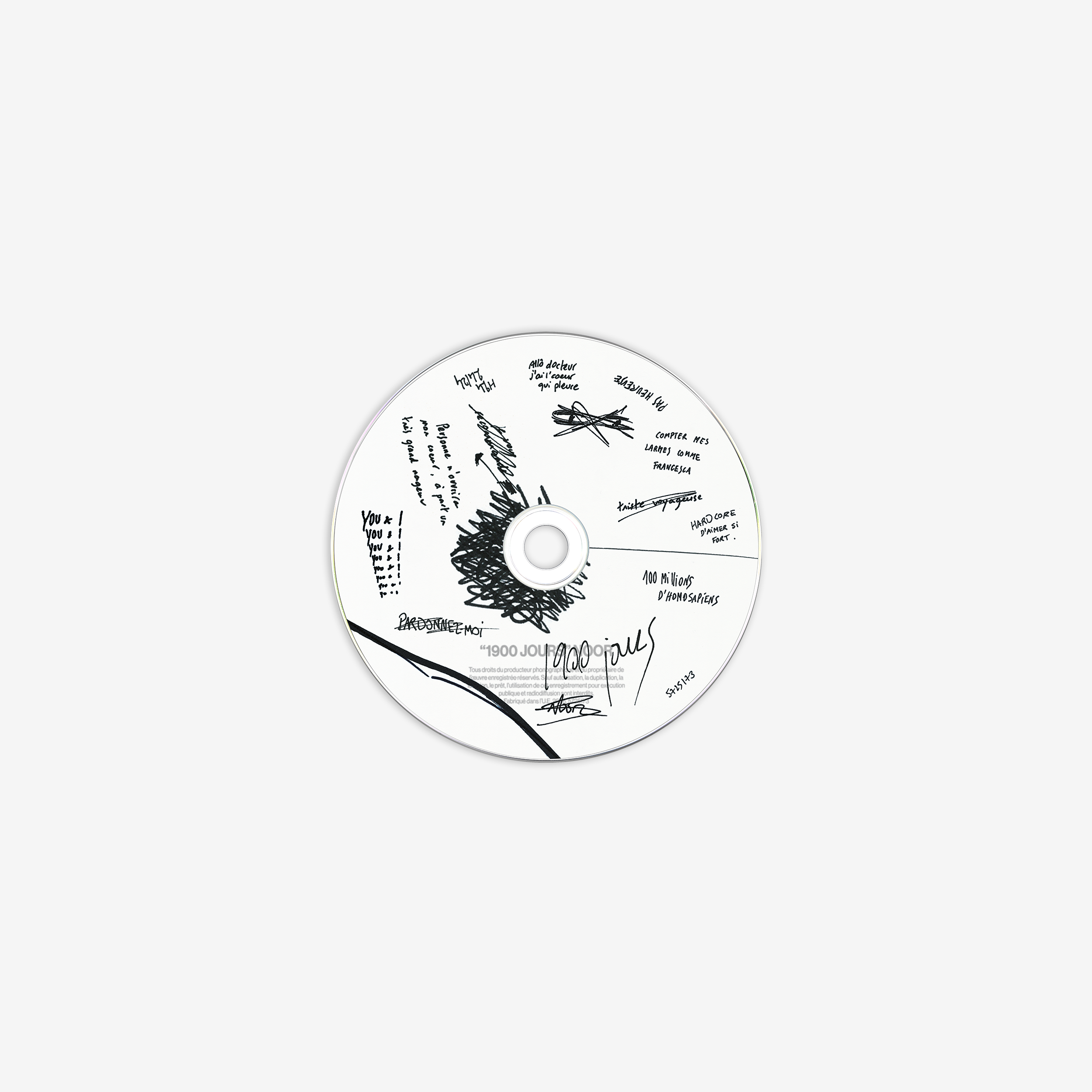 CD « 1900 jours » (dédicacé)