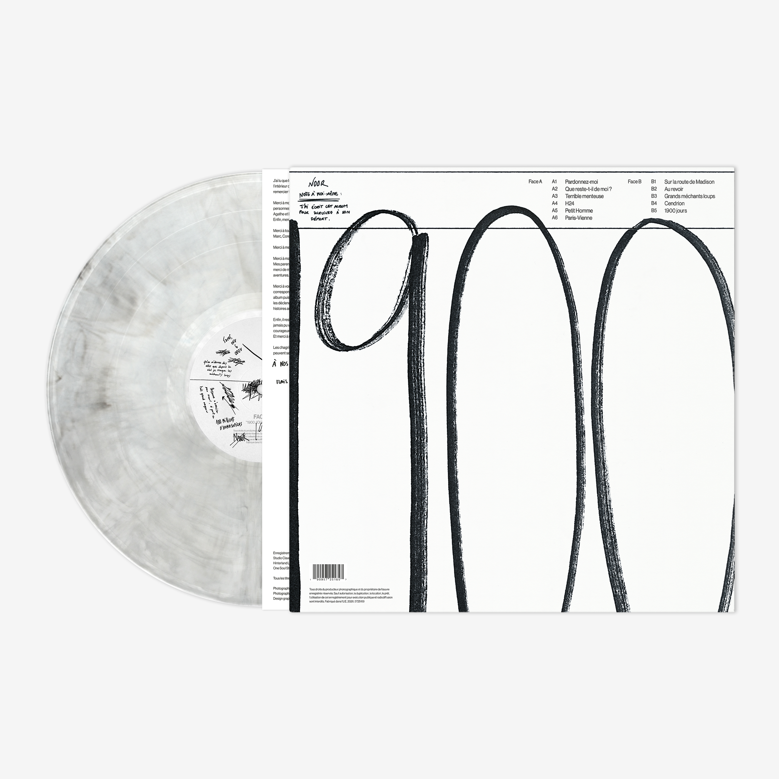 Vinyle « 1900 jours » (dédicacé)
